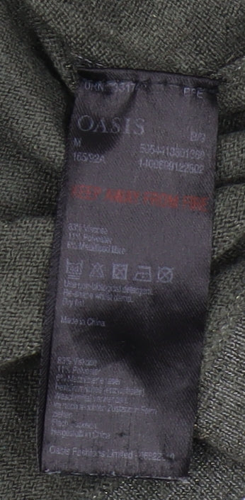 Womens UK Size M Oasis Green Pullover Jumper