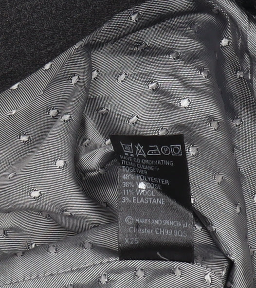 Marks and Spencer Women's Black Blazer Size 12 Lined