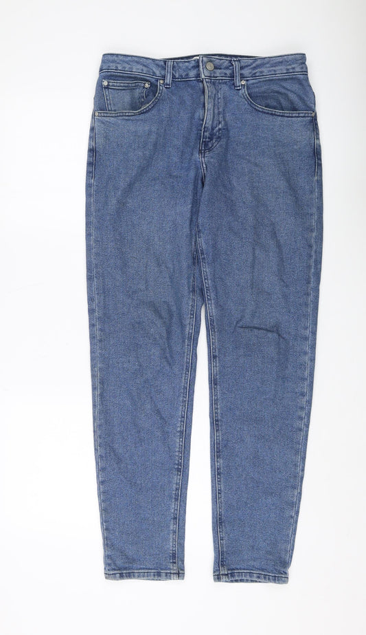 Mens UK Size L ASOS Regular Fit Straight Blue Jeans