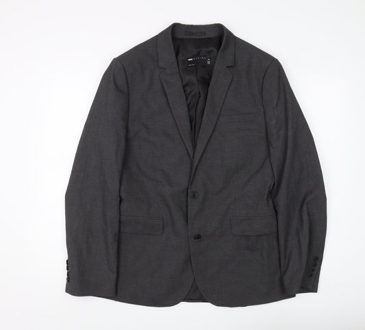 Mens UK Size 40 ASOS Regular Grey Suit Jacket
