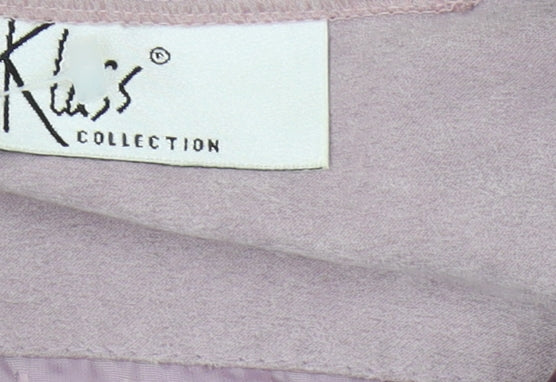 Womens UK Size M Klass Collection Purple Quilted Coat