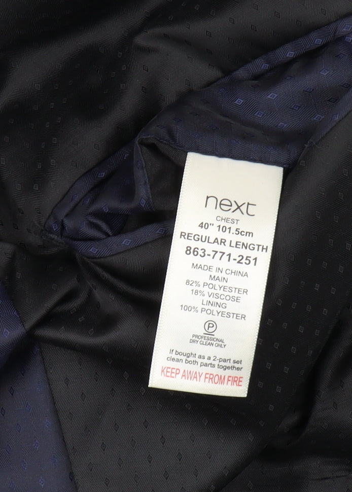 Mens UK Size 40 NEXT Regular Grey Suit Jacket