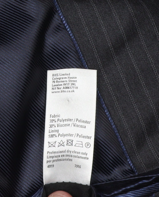 Mens UK Size 42 BHS Regular Grey Suit Jacket