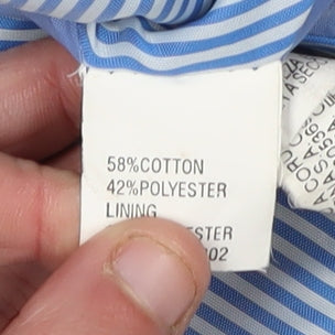 Zara Man Blue Anorak Jacket S - Casual Hooded Style