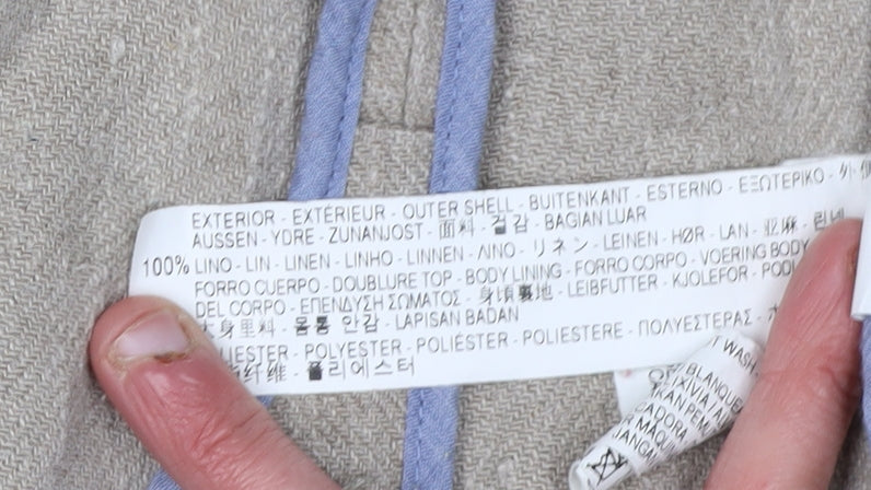 Zara Women's Beige Linen Suit Jacket XS