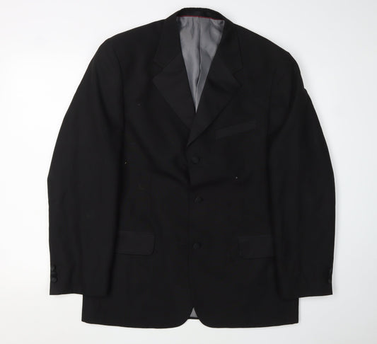 Mens UK Size 40 Armando Regular Black Suit Jacket