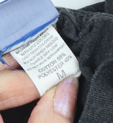 Adidas Men's Grey Short Sleeve T-Shirt Medium