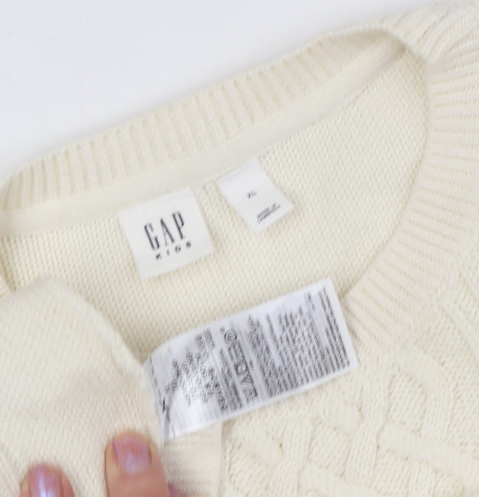 GAP Women’s Ivory Jumper Dress XL Long Sleeve