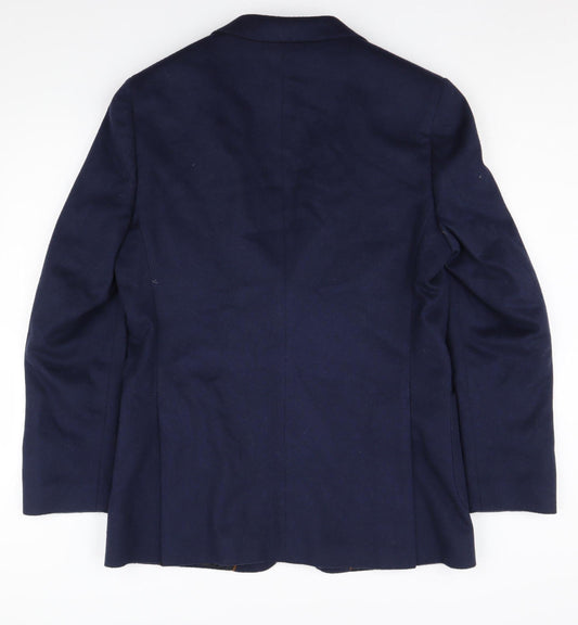 Mens UK Size 40 Marks and Spencer Regular Blue Suit Jacket