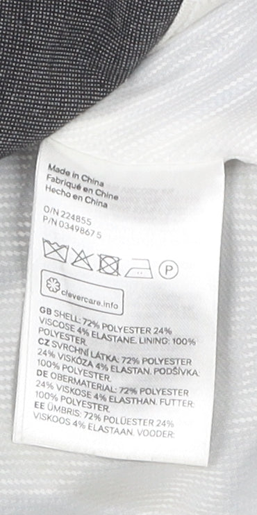 H&M Women's Grey Slim Fit Suit Jacket Size 10