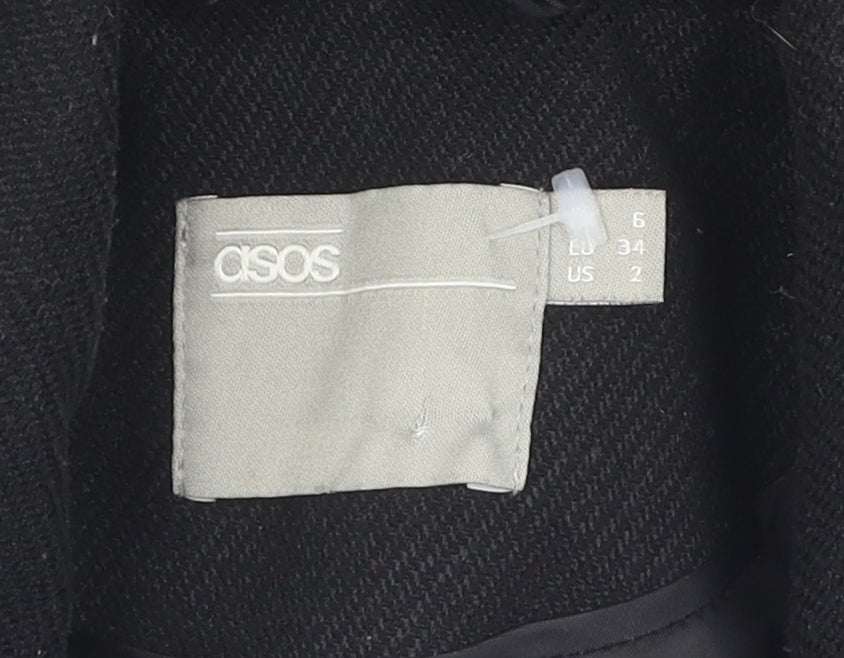 Womens UK Size 6 ASOS Black Basic Jacket
