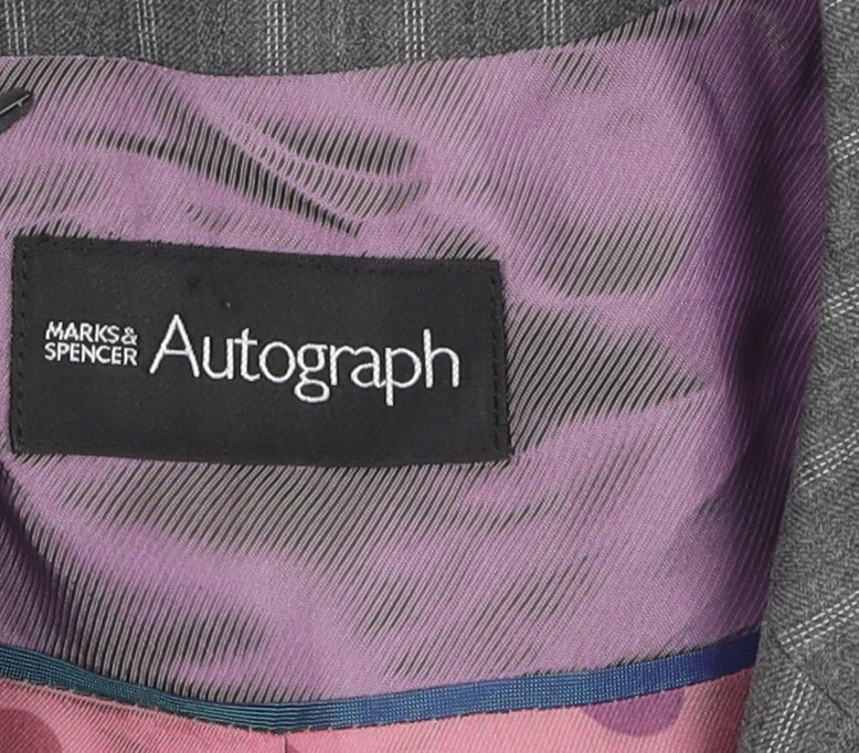 Marks and Spencer Grey Pinstripe Women's Blazer UK 16