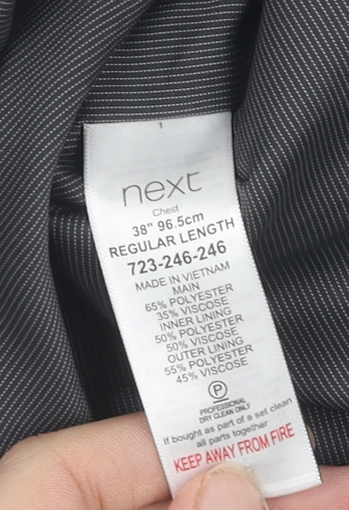 Mens UK Size 38 NEXT Regular Grey Suit Waistcoat