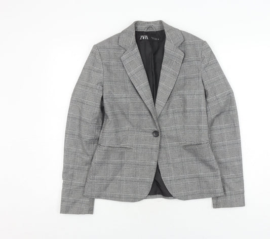 Womens UK Size 6 Zara Regular Grey Blazer