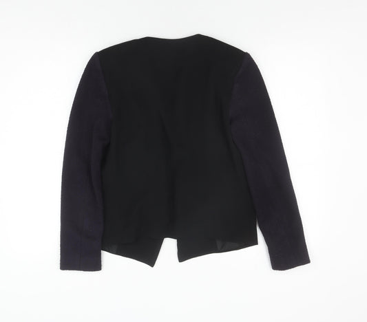 Topshop Women's Black Blazer, Size 10, Notch Lapel