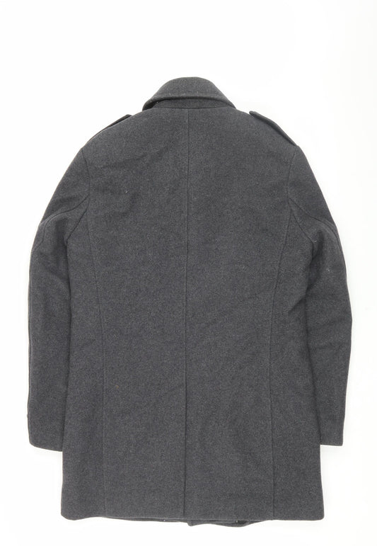 Mens UK Size 38R Esprit Grey Military Jacket
