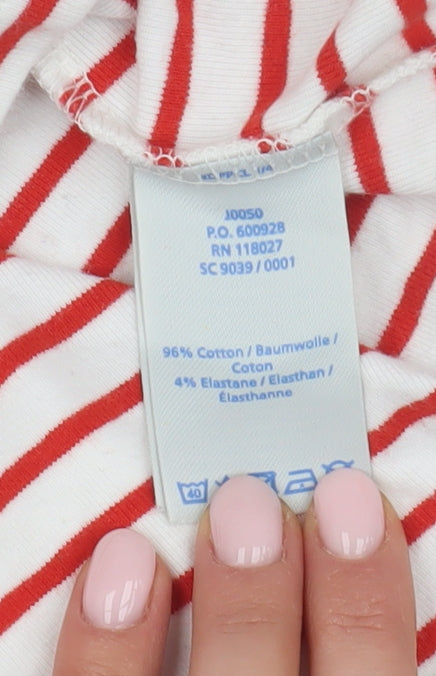 Boden Women's Multicoloured Striped Jersey T-Shirt S