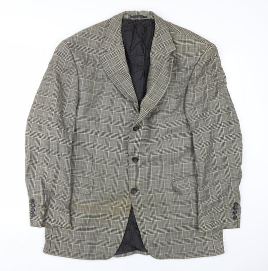 Mens UK Size 41 Atelier Torino Regular Grey Suit Jacket