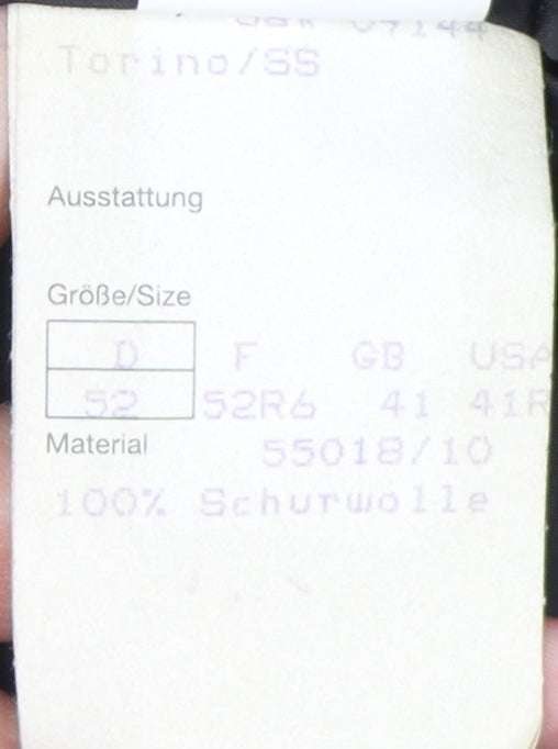 Atelier Torino Men's Grey Check Wool Blazer 41