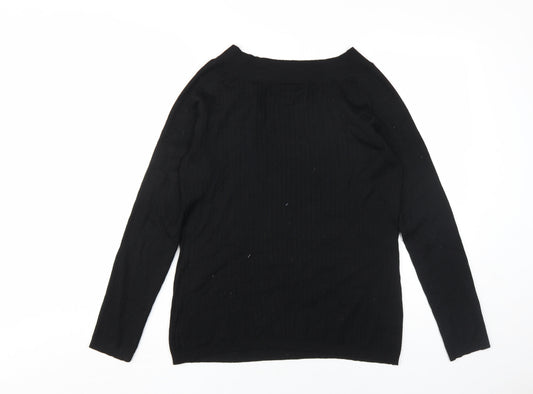 Womens UK Size L Viyella Black Pullover Jumper