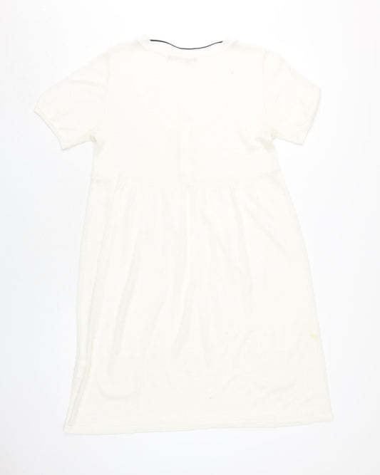 Vero Moda Women’s White Knee Length T-Shirt Dress