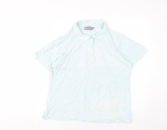 Unisex Adults UK Size XL Glenmuir Blue Basic Polo