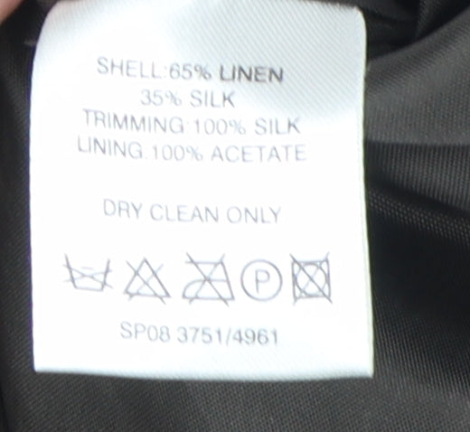 Fenn Wright Manson Women's Black Linen Silk Jacket