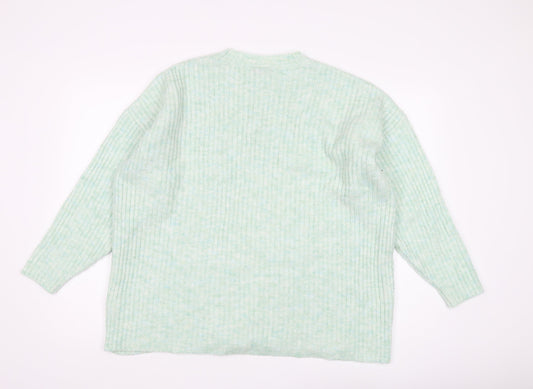 Womens UK Size L Wallis Green Pullover Jumper