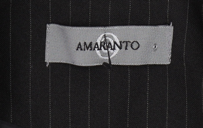 Womens UK Size 16 AMARANTO Regular Black Suit Jacket
