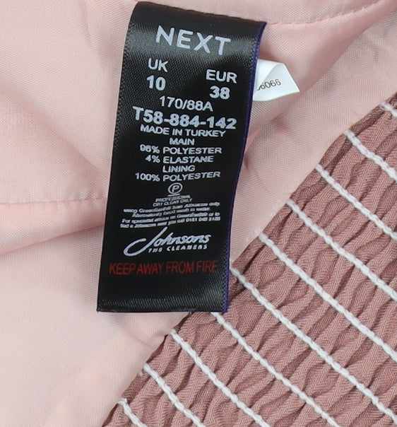 Womens UK Size 10 NEXT Pink Camisole Blouse