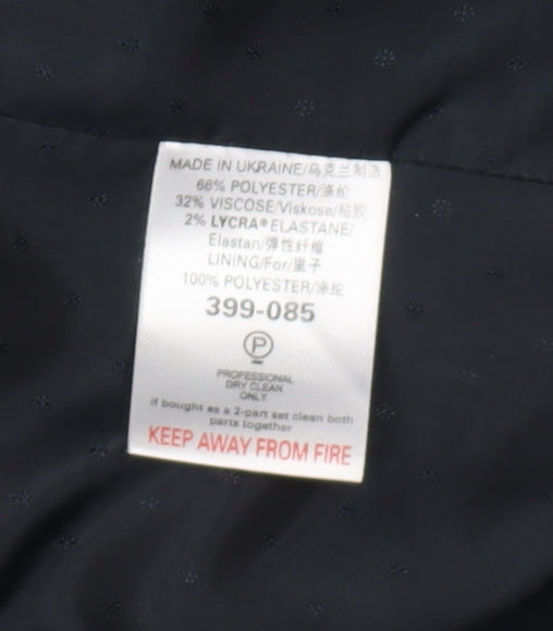 Next Women's Black Blazer Size 12, Regular Fit