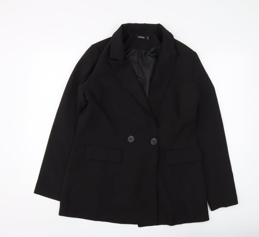 Womens UK Size 10 Boohoo Regular Black Blazer