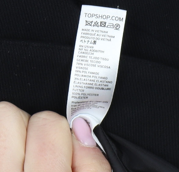 Topshop Women's Black Blazer Size 10