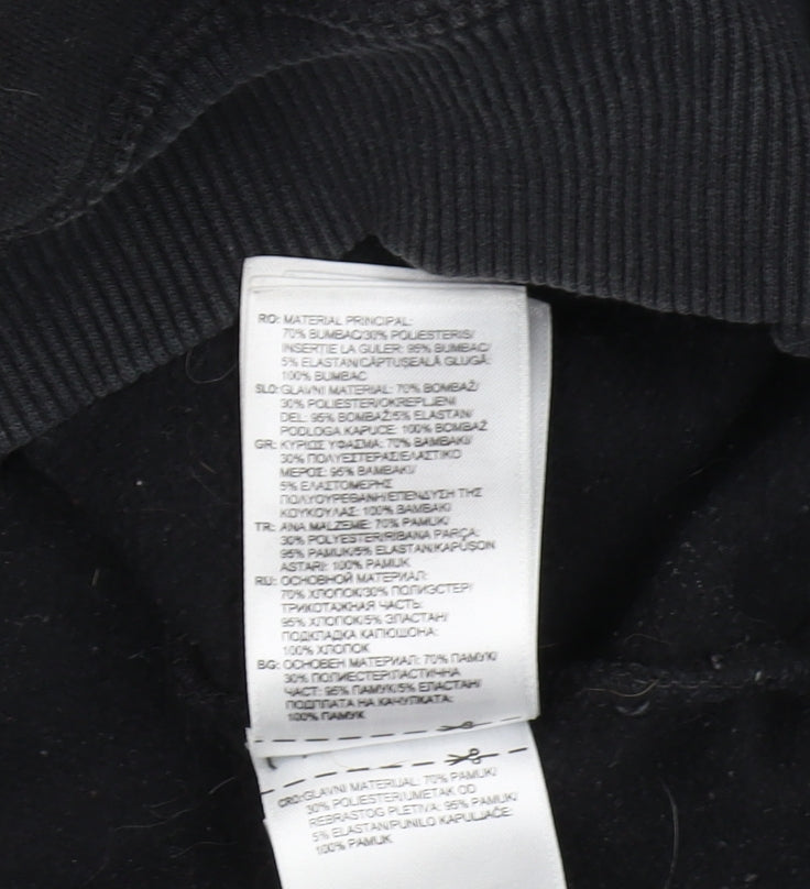 Adidas Men's Black Hoodie, Pullover, Size S