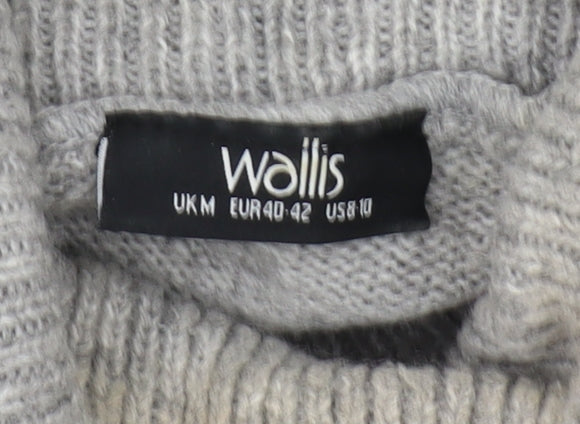 Womens UK Size M Wallis Grey Jumper Jumper