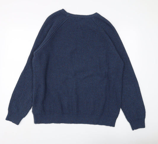 Cotton Traders Men's Blue XL Pullover Jumper