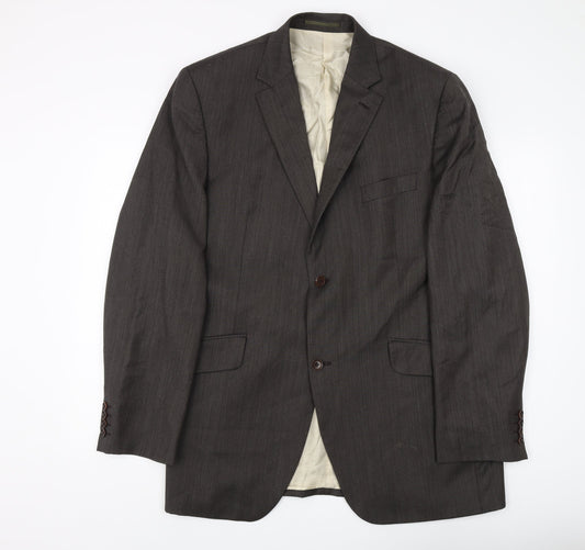 Mens UK Size 44 Austin Reed Regular Black Suit Jacket
