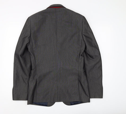 Mens UK Size 36 Benetti Regular Grey Suit Jacket