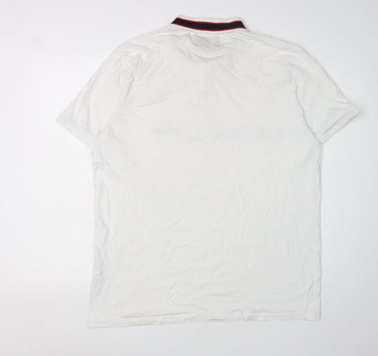 Jack & Jones Men's Polo White 2XL 1/4 Zip Casual