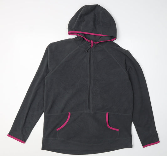 Womens UK Size L Crane Grey Hoodie Hoodie