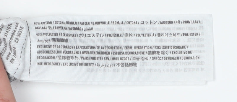 Hollister Women's Grey Cold Shoulder Pullover XS