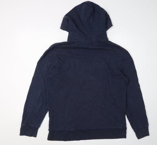 Mens UK Size M Levi's Blue Pullover Hoodie