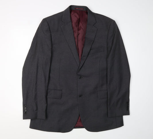 Mens UK Size 42 Austin Reed Regular Grey Suit Jacket