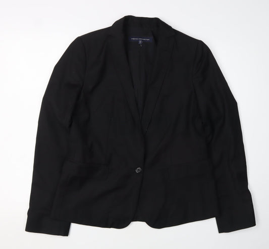 Additional front view of French Connection Women's Black Blazer, size 12