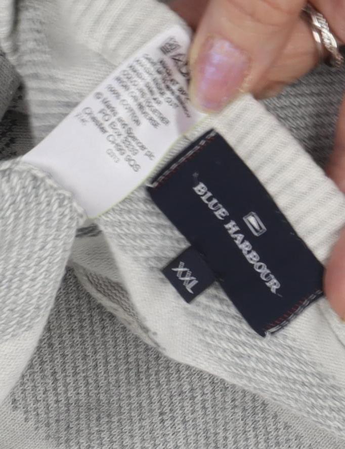 Marks and Spencer Men's Grey 2XL Pullover Jumper