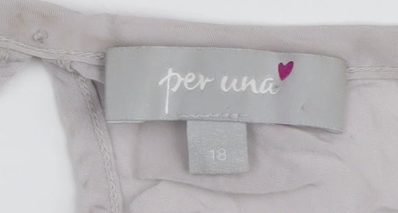 Womens UK Size 18 Per Una Grey Pullover Jumper