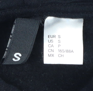Additional view of H&M Black Hoodie unisex s brooklyn logo pullover casual