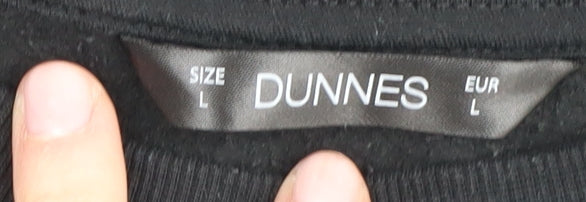 Dunnes Women's Black Pullover Sweatshirt, L - Casual
