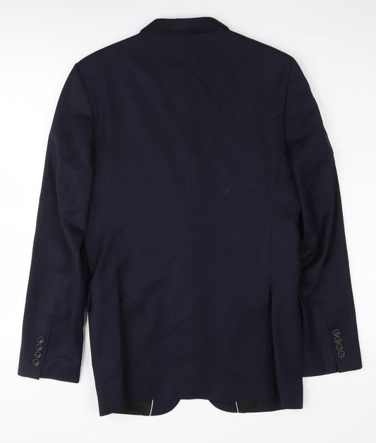 Mens UK Size 38 Zara Regular Black Suit Jacket