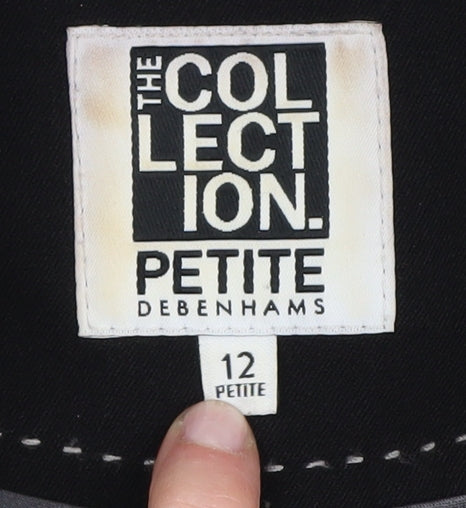 Debenhams Women's Grey Pinstripe Blazer Size 12 Petite